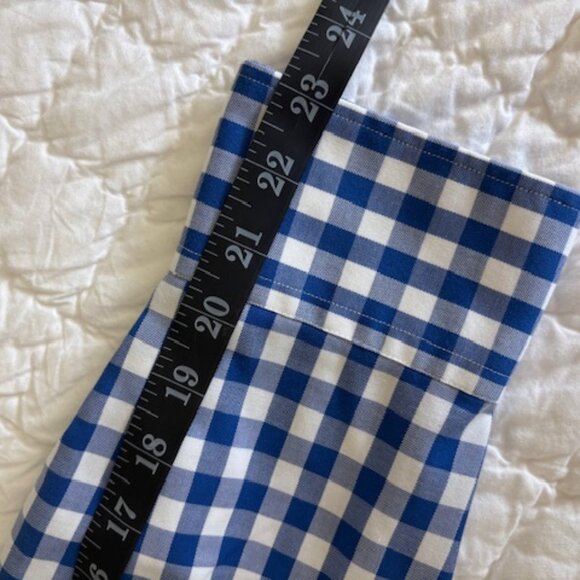 Twillory Men's Tailored Fit Blue & White Gingham Check Dress Shirt 17 32/33 - Picture 10 of 16